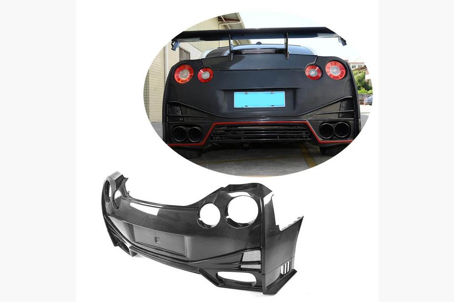 Nissan GT-R 2008-2025 Rear Bumper (2009-2015, Carbon) Image