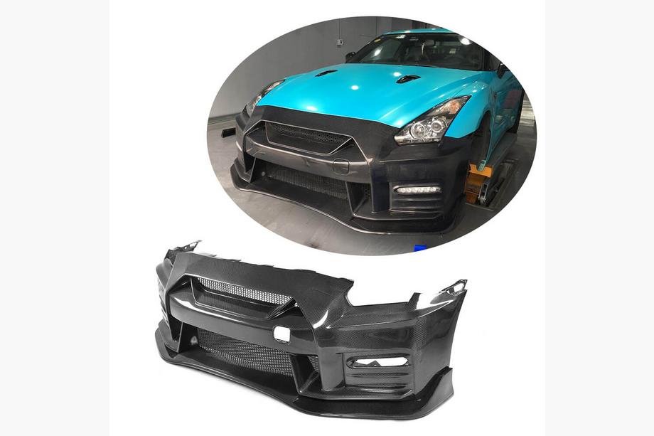 Nissan GT-R 2008-2025 Front Bumper (2009-2015, Carbon) Photo 1