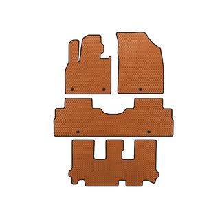 EVA Floor Mats (3 Rows, 8-Seater, Orange)