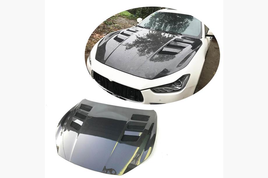 Maserati Ghibli 2013-2023 Hood (2014-2020, Carbon) Image