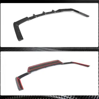 Rear Bumper Diffuser (for Base 2018-2020, Carbon) photo 4