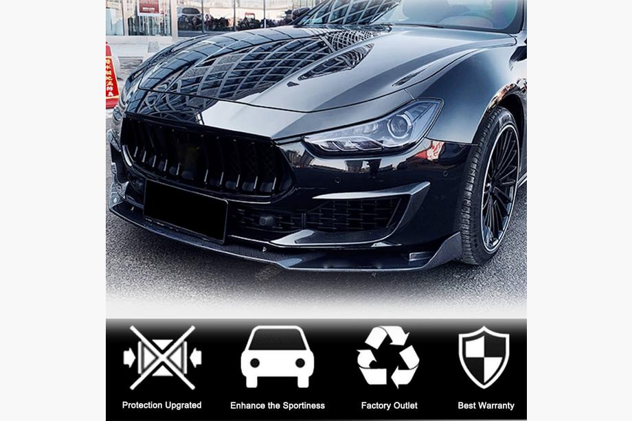 Maserati Ghibli 2013-2023 Carbon Front Bumper Covers (for Base 2018-2020) Photo 3