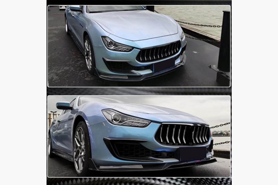 Maserati Ghibli 2013-2023 Carbon Front Bumper Covers (for Base 2018-2020) Photo 4
