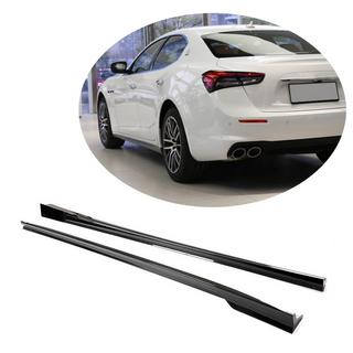 Side Skirts V2 (for Base/S/S Q4/Diesel/250 Diesel, Carbon) Maserati Ghibli 2013-2023 photo 1