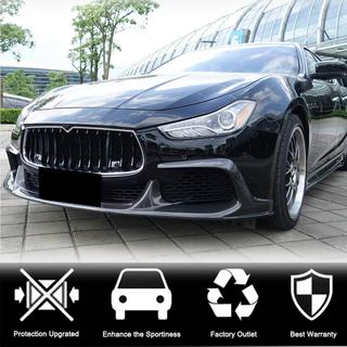Front Bumper Lip V1 (for Base/S/S Q4 2013-2017, Carbon) photo 2