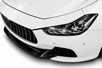 Maserati Ghibli 2013-2023 Front Bumper Lip V2 for Base/S/S Q4 2013-2017 Carbon photo 1