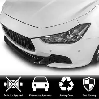 Front Bumper Lip V2 for Base/S/S Q4 2013-2017 Carbon Maserati Ghibli 2013-2023 photo 2