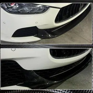 Front Bumper Lip V2 for Base/S/S Q4 2013-2017 Carbon Maserati Ghibli 2013-2023 photo 4