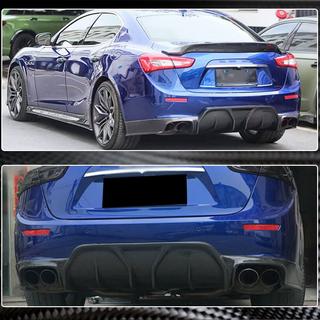 Rear Bumper Diffuser (for Base/S/S Q4 2014-2017, Carbon) Maserati Ghibli 2013-2023 photo 4