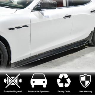 Side Skirts V3 (for Base/S/S Q4/Diesel/250 Diesel, Carbon) Maserati Ghibli 2013-2023 photo 2