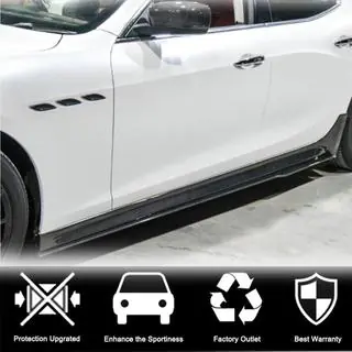 Side Skirts V3 (for Base/S/S Q4/Diesel/250 Diesel, Carbon) photo 2