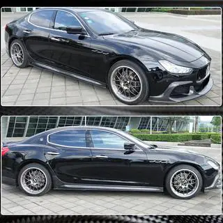 Side Skirts V3 (for Base/S/S Q4/Diesel/250 Diesel, Carbon) photo 4