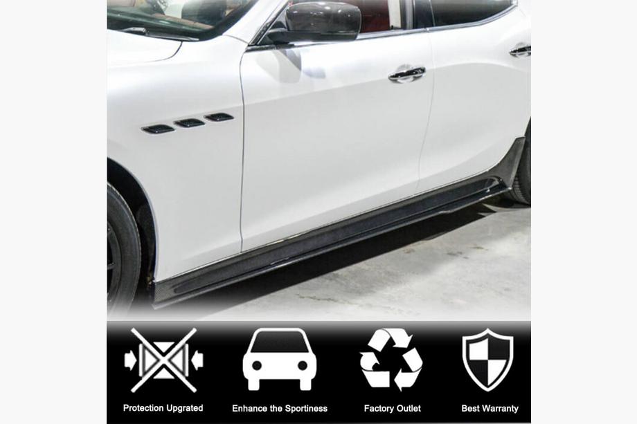 Maserati Ghibli 2013-2023 Side Skirts V3 (for Base/S/S Q4/Diesel/250 Diesel, Carbon) Photo 2