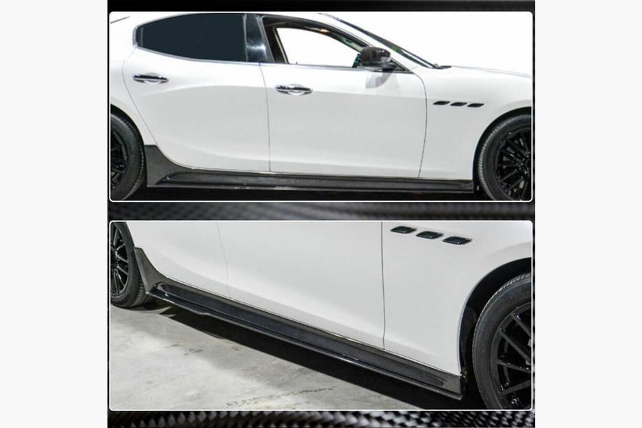 Maserati Ghibli 2013-2023 Side Skirts V3 (for Base/S/S Q4/Diesel/250 Diesel, Carbon) Photo 3