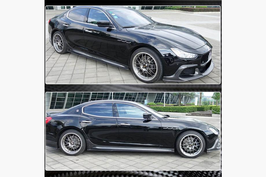 Maserati Ghibli 2013-2023 Side Skirts V3 (for Base/S/S Q4/Diesel/250 Diesel, Carbon) Photo 4