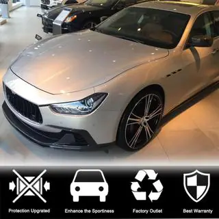 Front Bumper Lip V3 for Base/S/S Q4 2013-2017, Carbon Maserati Ghibli 2013-2023 photo 2