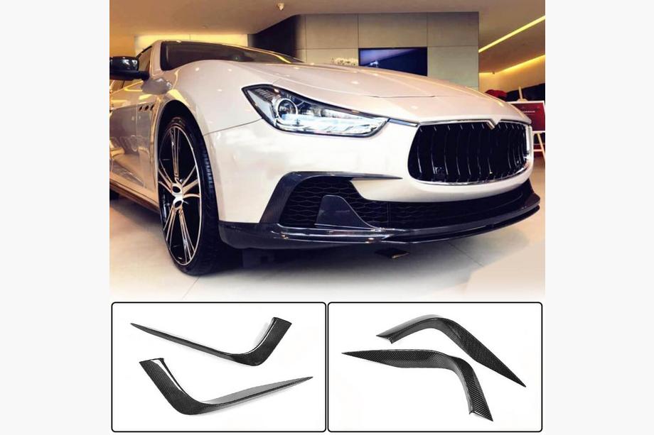 Maserati Ghibli 2013-2023 Carbon Front Bumper Covers (for Base/S/S Q4 2013-2017) Image