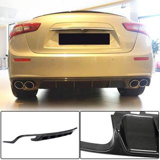 Rear Bumper Diffuser (for Base/S/S Q4 2013-2017, Carbon) Maserati Ghibli 2013-2023 photo 1