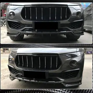 Front Bumper Lip V1 Add-on (for Base/S, Carbon) Maserati Levante 2016- photo 4