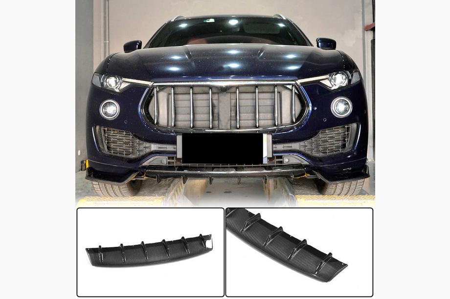 Maserati Levante 2016- Front Bumper Lip V1 Add-on (for Base/S, Carbon) Image