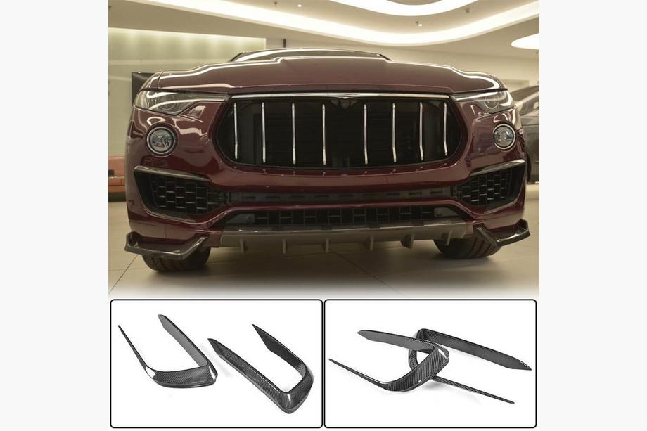 Maserati Levante 2016- Carbon Front Bumper Covers (for Base/S) Image