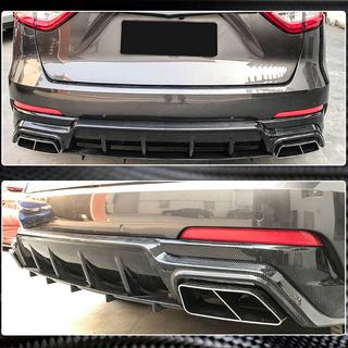 Rear Bumper Diffuser V1 (for Base/S, Carbon) Maserati Levante 2016- photo 4