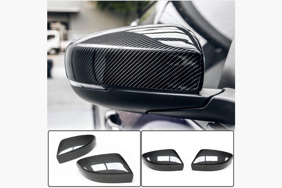 Maserati Quattroporte 2013-2023 Mirror Covers (2018-2023, Carbon) Image