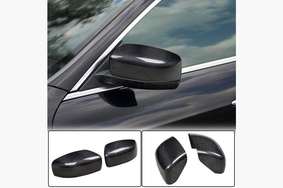 Maserati Quattroporte 2013-2023 Mirror Covers (2013-2017, Carbon) Image