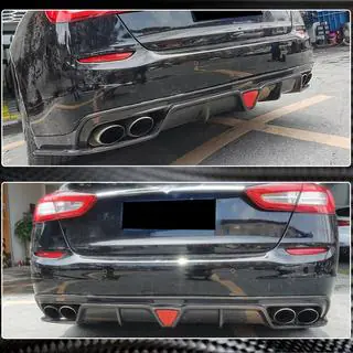 Rear Bumper Diffuser V1 for S/S Q4 2017-2020 Carbon photo 3