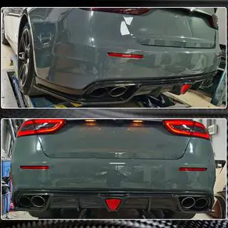 Rear Bumper Diffuser V1 for S/S Q4 2017-2020 Carbon photo 4