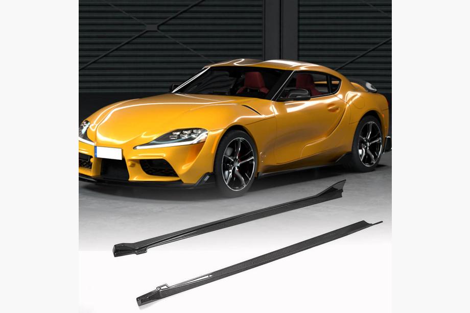Toyota Supra 2019- Side Skirts (Carbon) Image