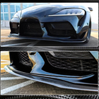 Toyota Supra 2019- Front Bumper Lip V1 Overlay (Carbon) photo 5