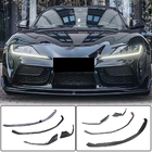 Toyota Supra 2019- Front Bumper Lip V2 (Carbon) photo 7