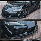 Toyota Supra 2019- Front Bumper Lip V2 (Carbon) photo 9