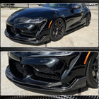 Toyota Supra 2019- Front Bumper Lip V2 (Carbon) photo 10