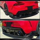 Toyota Supra 2019- Rear Bumper Diffuser V2 (Carbon) photo 4
