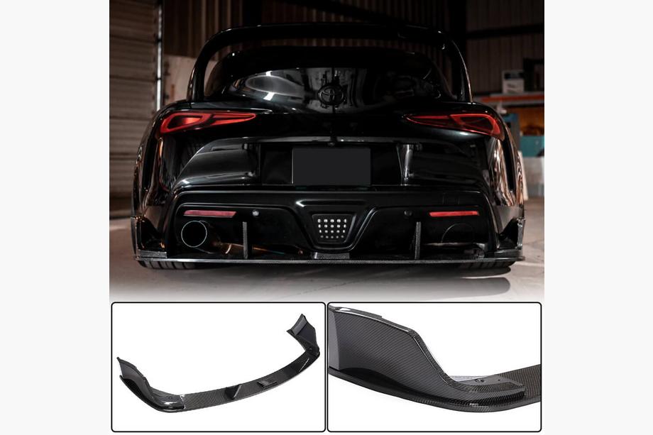 Toyota Supra 2019- Rear Bumper Diffuser V2 (Carbon) Image