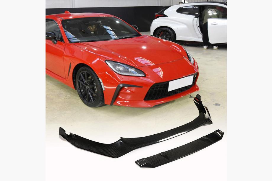 Toyota GR86 2021- Front Bumper Lip Spoiler (Carbon) Image
