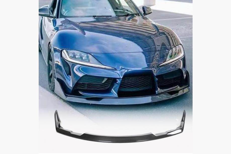 Toyota Supra 2019- Front Bumper Lip (2022-2024, Carbon) Image