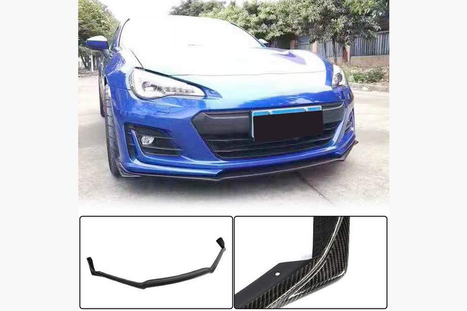Subaru BRZ 2012-2021 Front Bumper Lip V1 (2017-2021, Carbon) Image