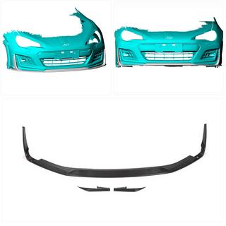 Front Bumper Lip V2 (2017-2021, Carbon) photo 2