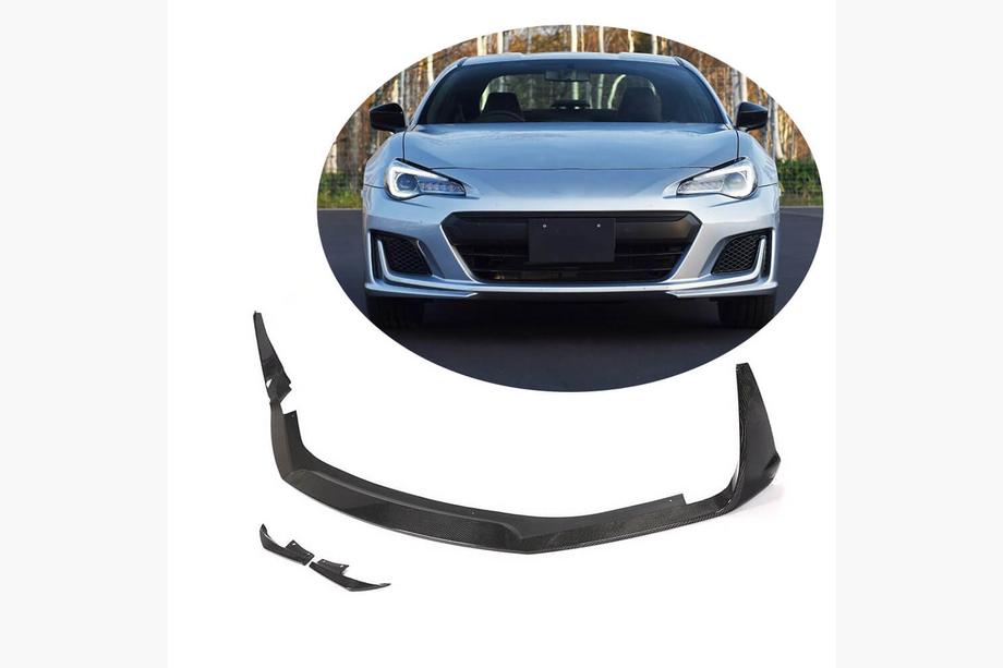 Subaru BRZ 2012-2021 Front Bumper Lip V2 (2017-2021, Carbon) Photo 1