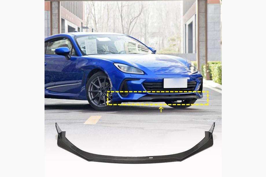 Subaru BRZ 2021- Front Bumper Lip V1 (2021-2023, Carbon) Image