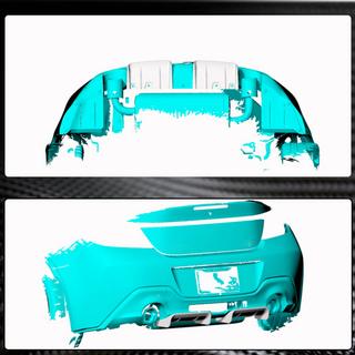Rear Bumper Diffuser V1 (2021-2023, Carbon) photo 3