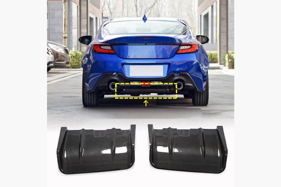 Subaru BRZ 2021- Rear Bumper Diffuser V1 (2021-2023, Carbon) Image