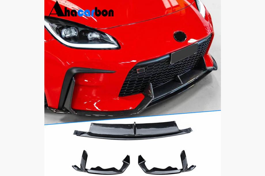 Subaru BRZ 2021- Front Bumper Lip V2 Overlay (2021-2023, Carbon) Image