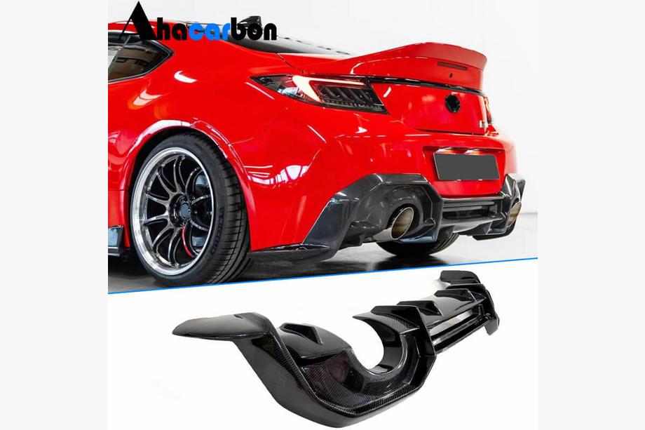 Subaru BRZ 2021- Rear Bumper Diffuser V3 (2021-2023, Carbon) Image