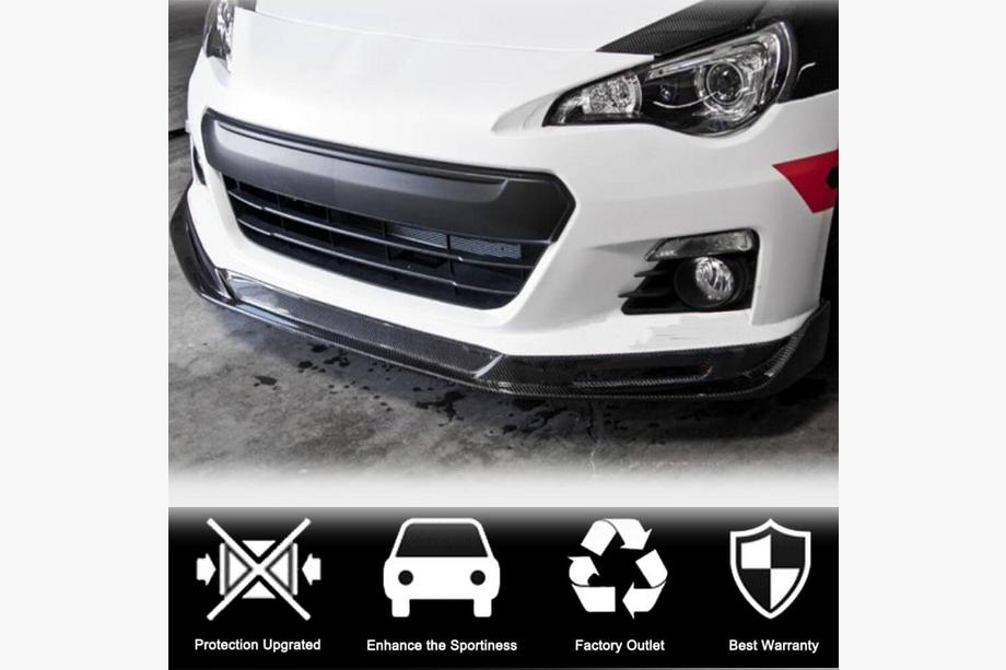 Subaru BRZ 2012-2021 Front Bumper Lip Spoiler (Carbon) Photo 2