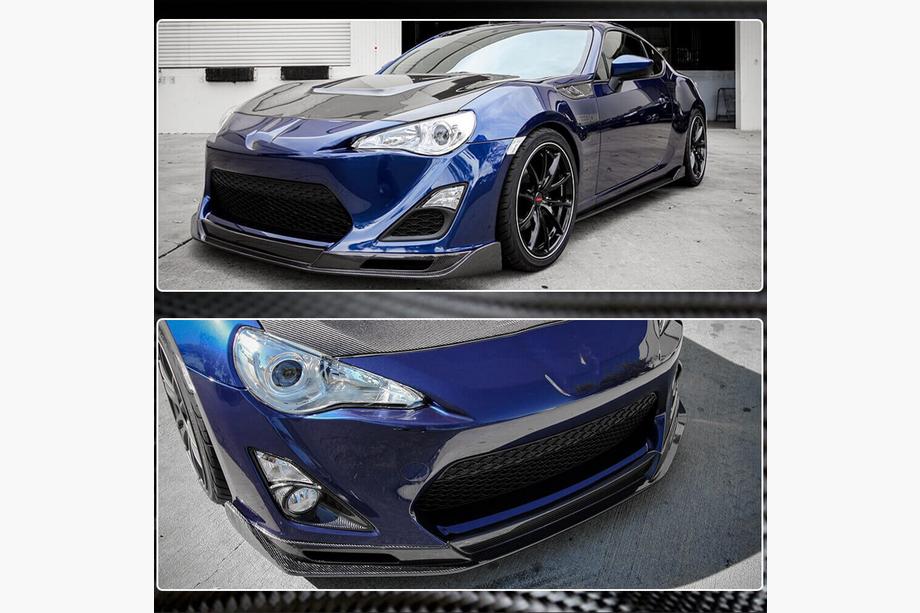 Subaru BRZ 2012-2021 Front Bumper Lip Spoiler (Carbon) Photo 4