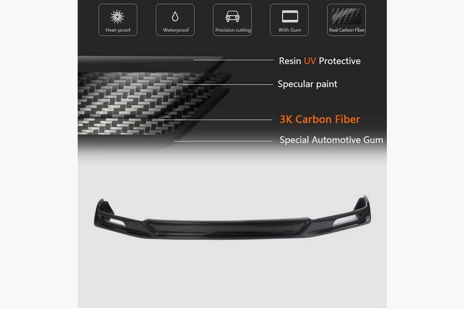 Subaru BRZ 2012-2021 Front Bumper Lip Spoiler (Carbon) Photo 5